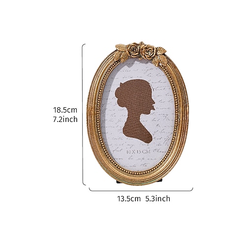 Europäischer Stil Harz Handbemalt Bilderrahmen Wanddekorationen, 1 Stück Bilderrahmen Image