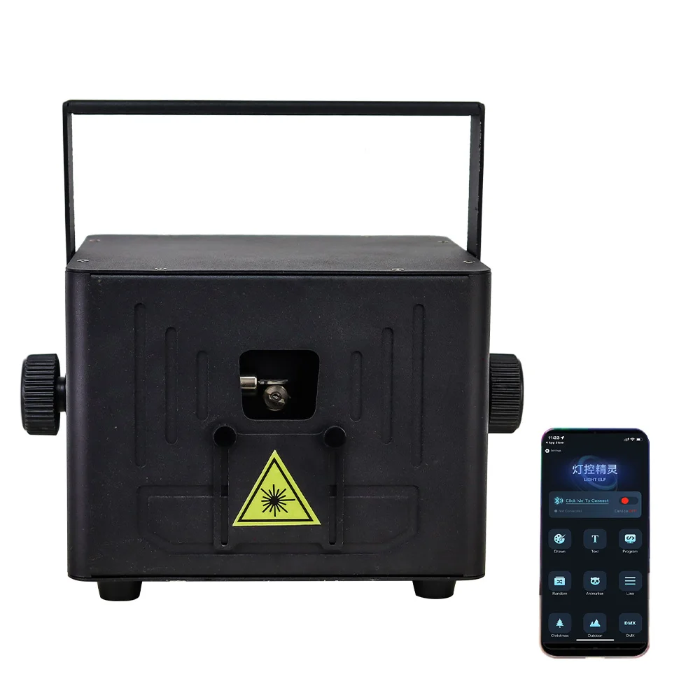 Bluetooth 5W APP Control RGB Laser Light ILDA For Dj Disco Home Party Wedding Concert Club Animation Projector Stage Lighting