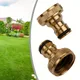 Rubinetto in ottone Rubinetto Connettore Miscelatore Adattatore per tubo Connettore rapido 1/2 3/4 Tubo in rame Adattatore di accoppiamento Raccordi per irrigazione da giardino Strumento