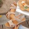 Damen-Sandalen, Schuhe, Sommer 2022, Keilabsatz, elegante Plateau-Absätze, bequem und elegant, für Damen, lässig, sportlich, leicht, luxuriös, zum Hineinschlüpfen