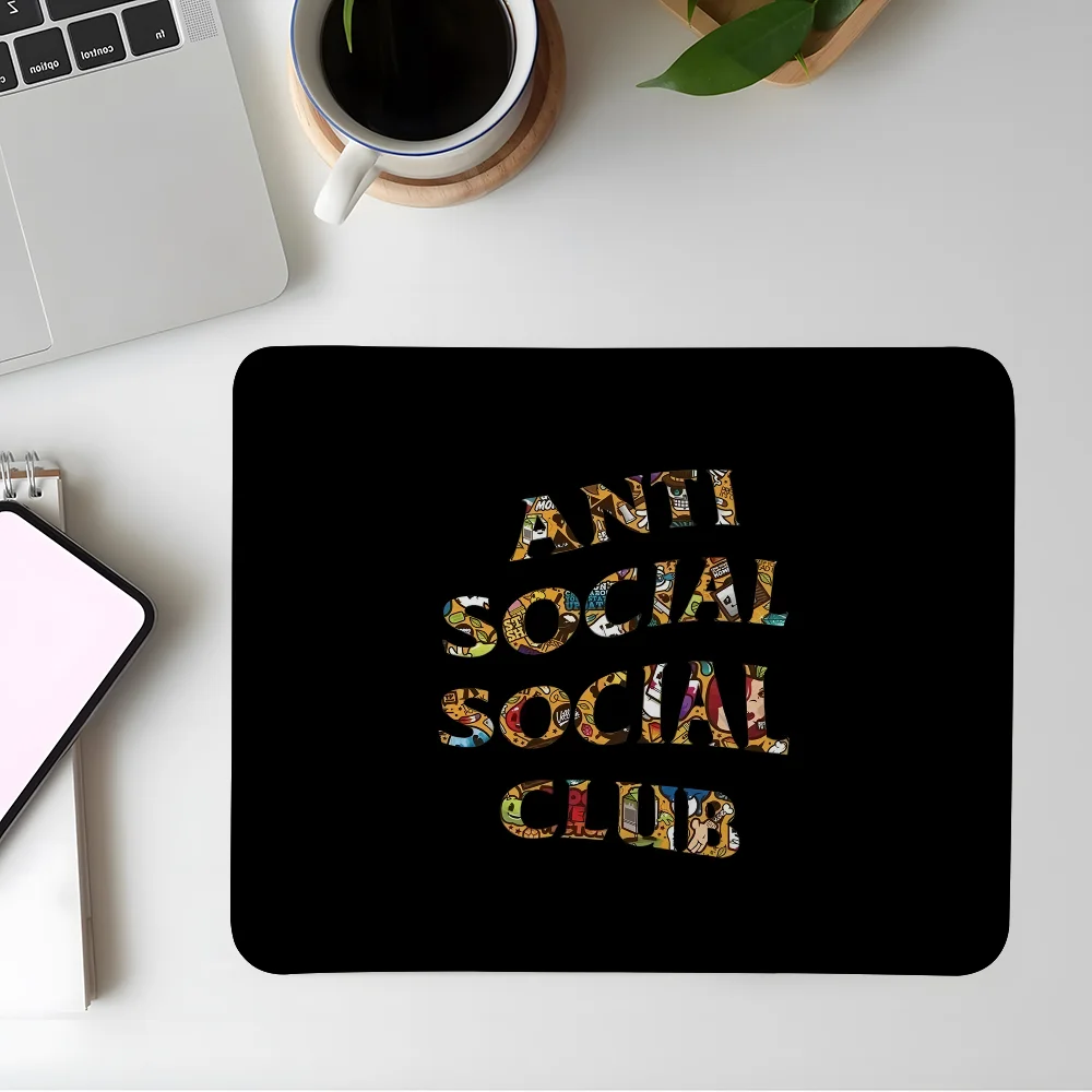 ANTI SOCIAL SOCIAL CLUB Mauspad Esports Mousepad Laptop Computer Rastkante Büro Schreibtischunterlage Gummi Kleines Anti-Rutsch-Pad Image