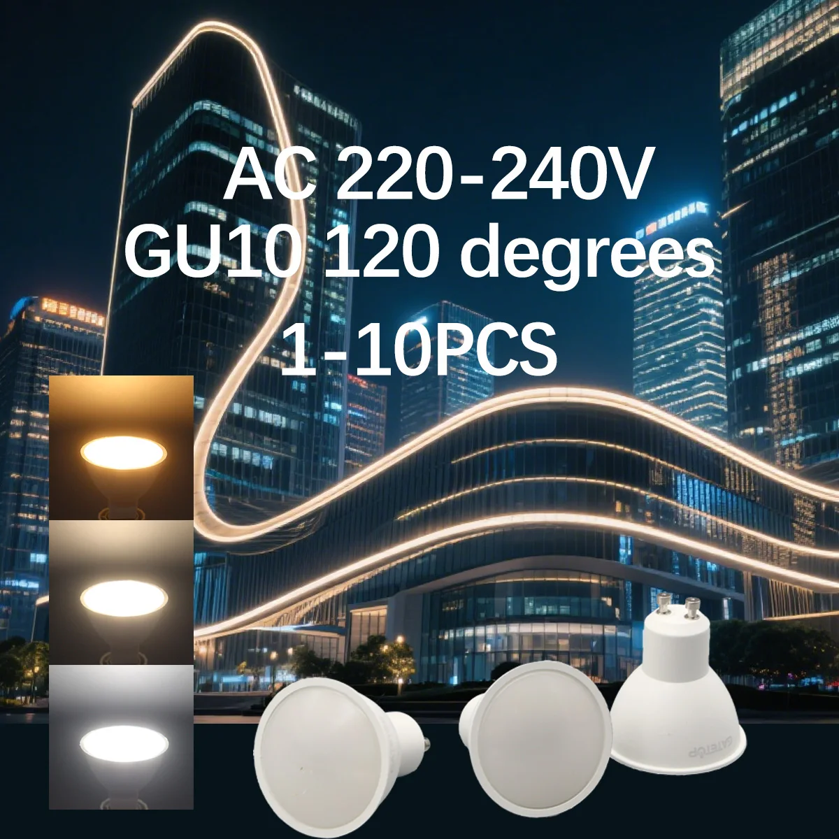 1-10PCS Höhe CRI GU10 Scheinwerfer Birne 3W 5W 7W 8W 9W 80LM/W Kein flackern CE RHOS Lampen 220V 240V Ersetzen halogenlampe