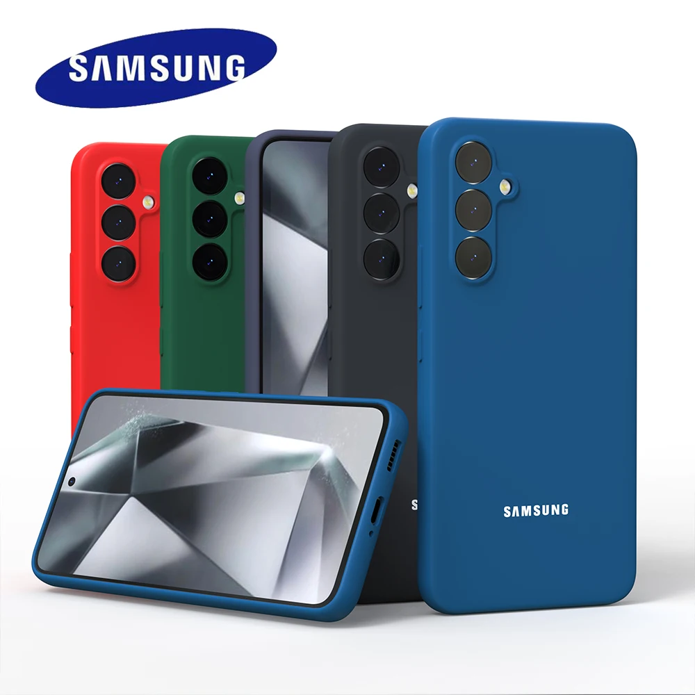 Für Samsung Galaxy S24 FE Fall Weiche Flüssigkeit Silikon S24FE S25 S24 S23 S22 S21 S20 Ultra Plus Dünne Stoßfest Telefon Zurück Abdeckung