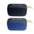 Altoparlanti in tessuto Mini altoparlante portatile compatibile con Bluetooth Soundbar wireless Subwoofer Hifi esterno Supporto USB Scheda TF Radio FM