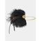 Damen-Stirnband mit goldenen Perlen und Federn im Stil der 1920er Jahre mit Strassketten – Vintage-Haar-Accessoire für Gatsby-Partys und Flapper