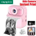 OPPO Fotocamera con stampa istantanea da 2,4 pollici Fotocamera digitale USB ricaricabile Fotocamera con stampa fotografica istantanea Doppia fotocamera portatile NOVITÀ
