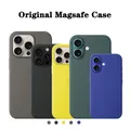 Custodia ufficiale originale Apple Magsafe in silicone liquido per iPhone 16 15 Pro Max Plus 16 Custodie con ricarica wireless Custodia protettiva completa