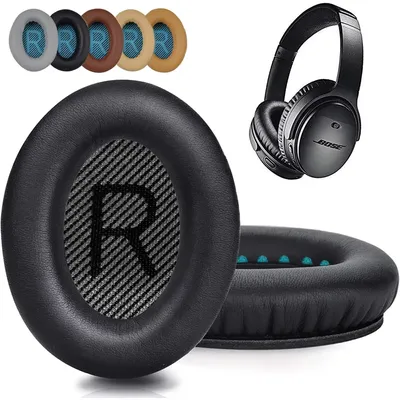Kopfhörer Pads Für Bose QuietComfort QC2 QC15 QC25 QC35 AE2 AE2w Ersatz Ohrpolster Mesh tuch Speicher Abdeckungen Schwamm Weiche Protein Image