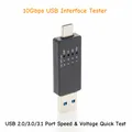 Hub tester interfaccia USB, strumento di test velocità e tensione porta USB 2.0 3.0 3.1, docking station USB-A Funzione porta USB-C Test rapido