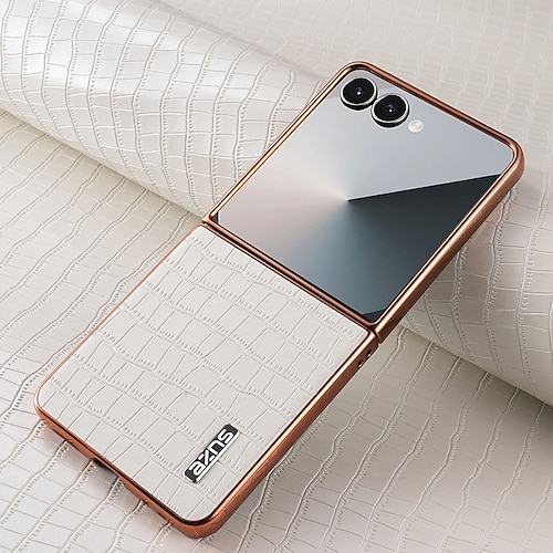 Handy Hülle Handyhüllen Für Samsung Galaxy Z Flip 7 Z Flip 6 Z Flip 5 Z Flip 4 Rückseite Stoßfest Retro TPU PU-Leder Image