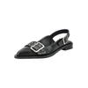 Ballerina PAVEMENT "Pavement Ballerinas Leder", Damen, Gr. 39, schwarz, Leder, casual, Schuhe