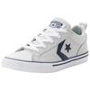 Sneaker CONVERSE "PRO BLAZE STRAP LEATHER", Gr. 37,5, barely grau, navy, weiß, Leder, sportlich, Schuhe