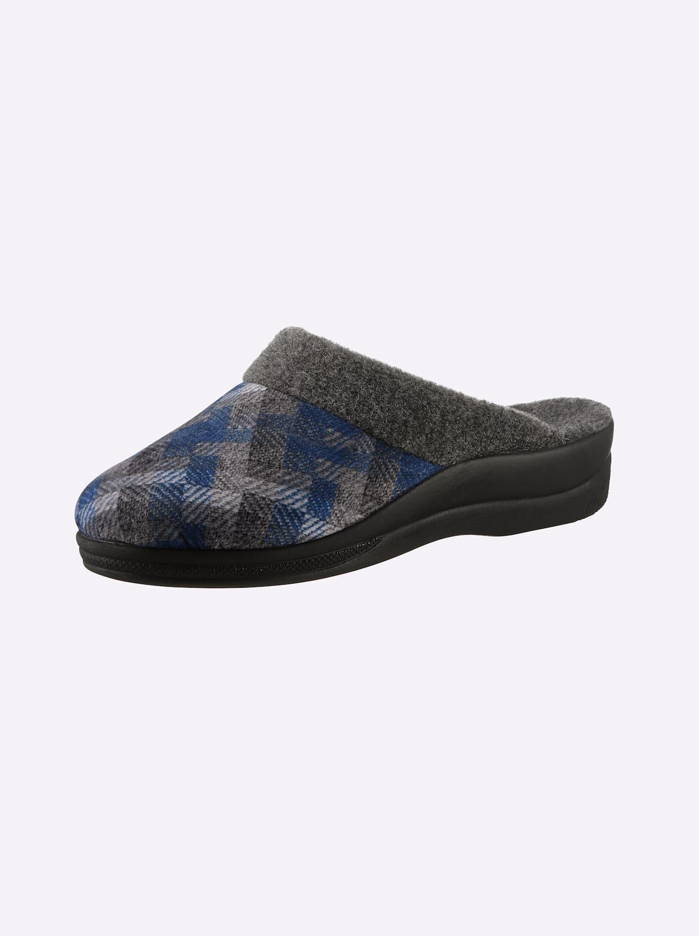 Hausschuh CASUAL LOOKS, Damen, Gr. 36, blau (jeansblau), Textil, Schuhe Hausschuh