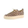 Sneaker PAUL GREEN "Paul Green Sneaker Leder", Damen, Gr. 38,5, braun (leopard), Leder, casual, Schuhe