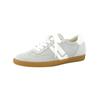Sneaker PAUL GREEN "Paul Green Sneaker Veloursleder", Damen, Gr. 37,5, grau (grau, weiß), Veloursleder, casual, Schuhe