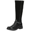 Stiefel CAPRICE "Caprice Stiefel Leder", Damen, Gr. 40, schwarz, Leder, casual, Schuhe