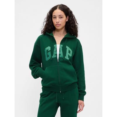 Gap Green Vintage Logo Zip Up Hoodie