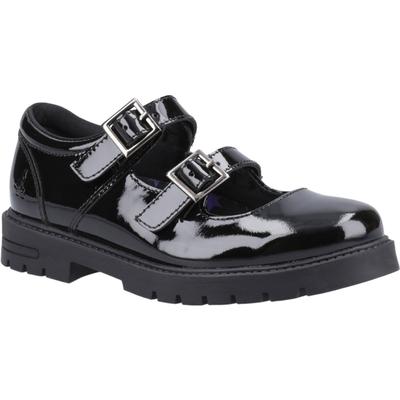 Hush Puppies Ella Patent Senior Mädchenschuhe Aus Schwarzem Leder Image