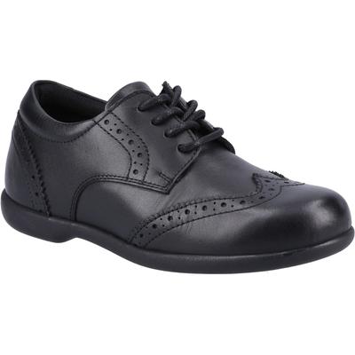 Hush Puppies Bridget SNR Mädchen Brogues Aus Schwarzem Leder Image