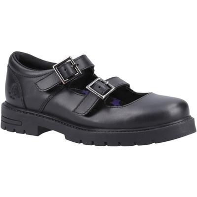 Hush Puppies Ella Senior Mädchenschuhe Aus Schwarzem Leder Image
