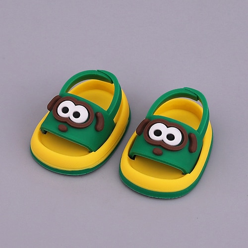1 paire de chaussures de poupée pour poupée de 17 cm, mini chaussures mignonnes, accessoires pour poupées de 17 cm, série assise debout, chaussures de pluie en silicone (sans poupée)