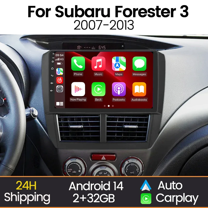MEKEDE Android Auto Carplay Auto Radio Für Subaru Forester 3 SH 2007-2013 Für Impreza GH GE Auto Video multimedia-Player Autoradio Image