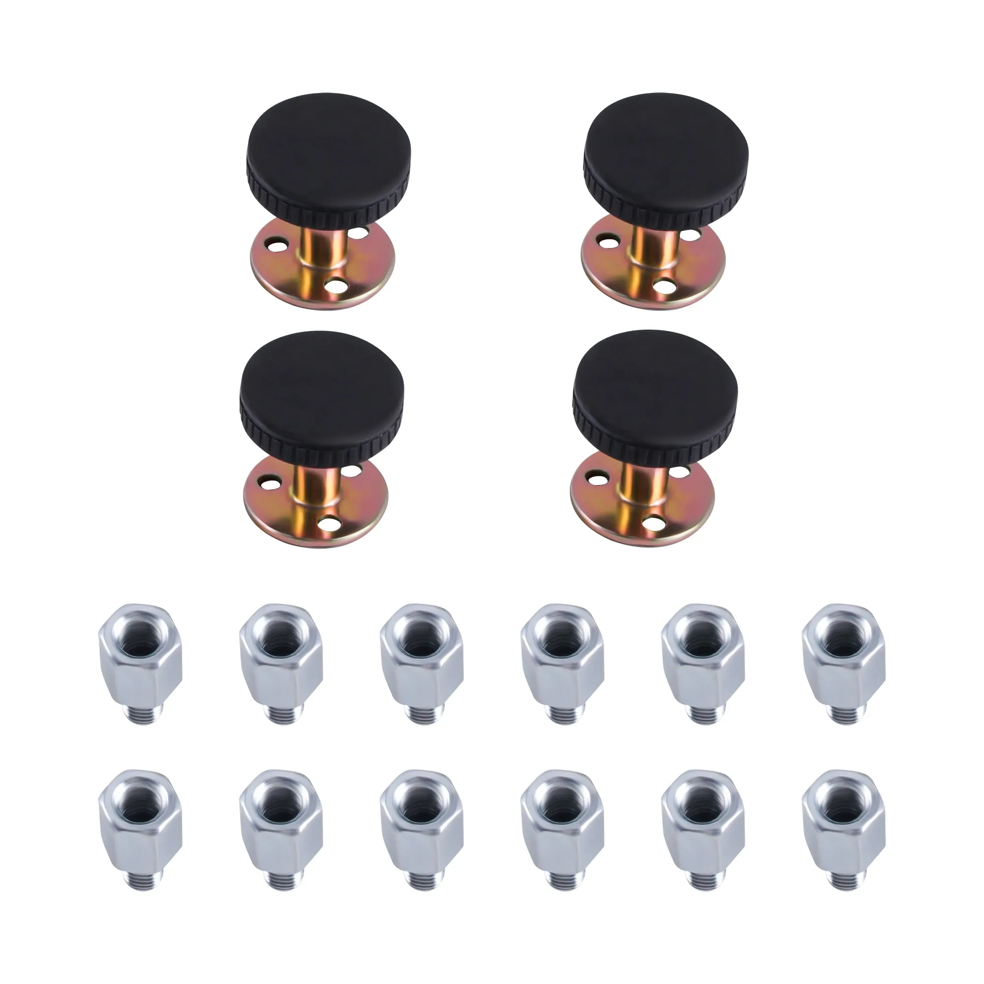 4 Stück Schock werkzeuge verstellbare Gewinde Bett Schock Hardware Möbel Schrank Stabilisatoren Kopfteil Stopper selbst klebende feste antike