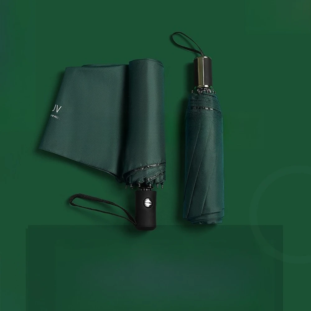 Automatischer Regenschirm, UV-beständiger Regenschirm, kreativer Sonnenschirm, vollautomatischer leichter Luxus-Regenschirm, großer Sonnenschirm Image