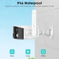 BESDER 8MP 4K Doppia lente Ultra grandangolare 180 ° Telecamera IP Wifi Protezione di sicurezza Ai Rilevamento umano Sorveglianza di sicurezza APP ICSEE