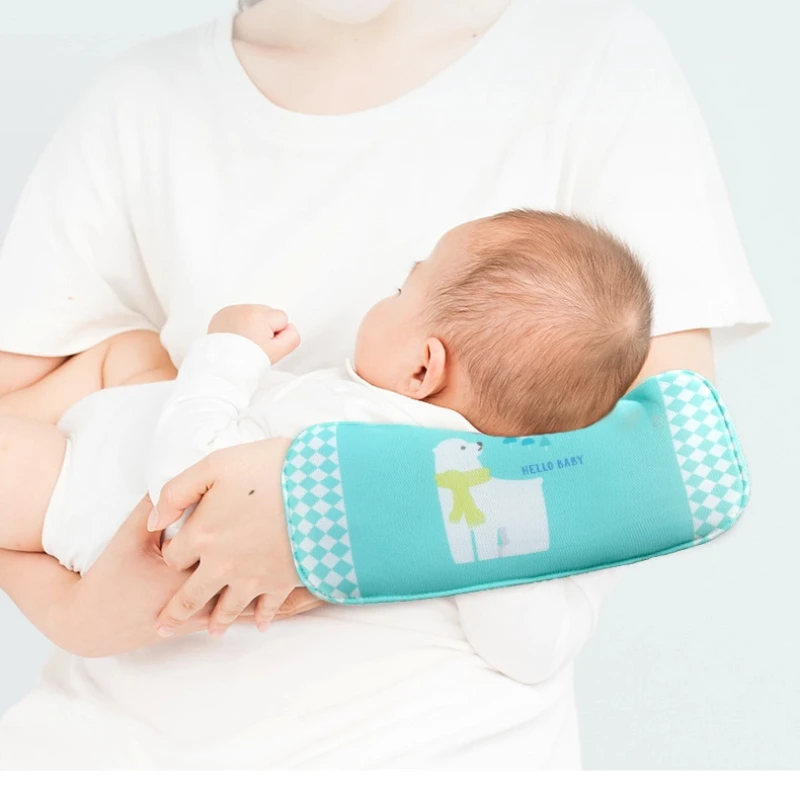Cooles Armkissen und Sitz mit doppeltem Verwendungszweck zum Halten von Baby-Stillen und Baby-Armmanschette, Stillkissen aus Eisseide Image