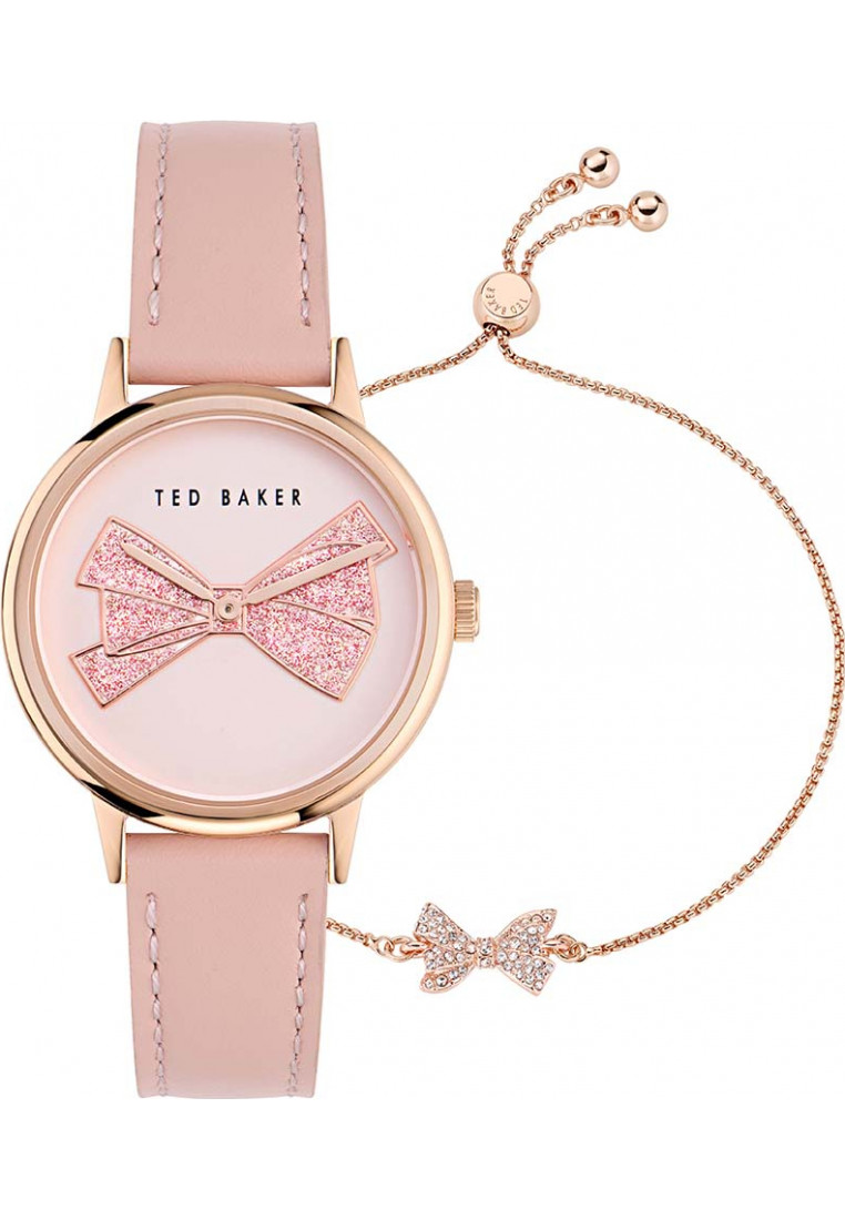 Ted Baker Womens BKGFW2401 Ladies Phylipa Iconic Watch and Bracelet Gift Set - Pink - One Size | Ted Baker Sale | Discount Designer Brands