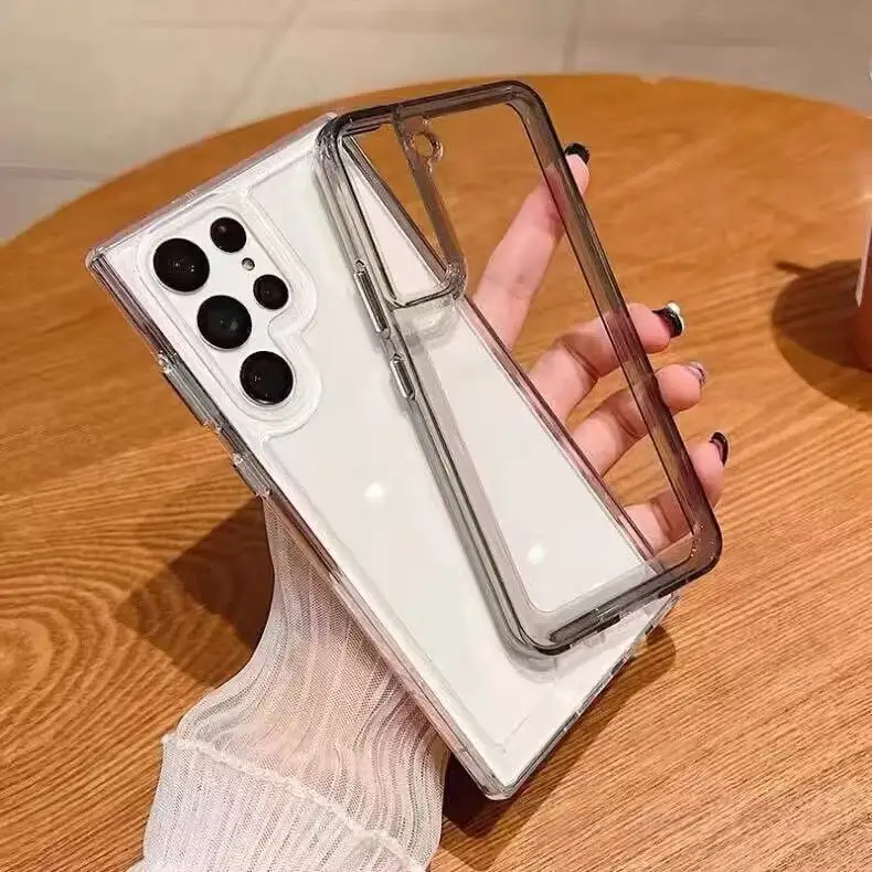 Transparente Acryl-Handyhülle für Samsung Galaxy S23 Plus S24 S25 Ultra S21 S20 FE A55 A54 A53 A36 A35 A06 A56 stoßfeste Abdeckung Image