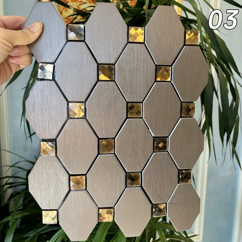 1PC Selbstklebende Wandaufkleber Badezimmer Küche Mosaik Schälen Und Aufkleben Wand Fliesen Backsplash Mosaik Aufkleber TV Hintergrund