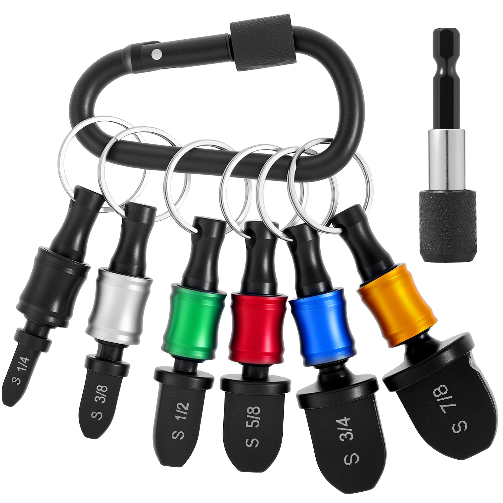 Aluminum Alloy HVAC Repairing Set - Air Conditioner Copper Pipe Expander Manual Swaging Tool with Bit Holder Keychain for Plumb