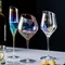 Verre à vin à Champagne biseauté créatif, gobelet Transparent en cristal, verres colorés, Style nordique Ins, tasse à vin à couleur changeante