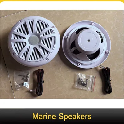 6.5 Inch Marine Speakers Waterproof Weather Resistant Stereo Boat Speaker for Yachts Golf cart RV ATV UTV