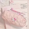 Astuccio per matite Sanrio HelloKitty Astuccio per penne di grande capacità Astuccio per cosmetici carino Hello Kitty Forniture per studenti per ragazze Regali di cancelleria