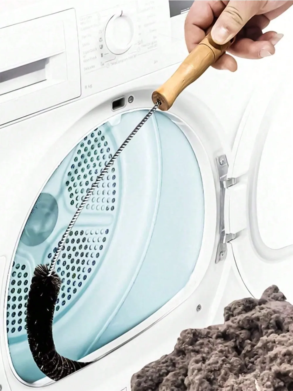 1pc Washing Machine Cleaning Brush, Dryer Vent Cleaner, Washing Machine Drum/Bathtub Cleaner