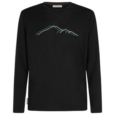 Icebreaker - Merino 150 Tech Lite L/S Tee Rainer Ridge - Merinoshirt Gr M schwarz Image