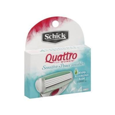 Schick Quattro FOR WOMEN Sensitive Cartridges 4 Pack Sensitive - 4 ea