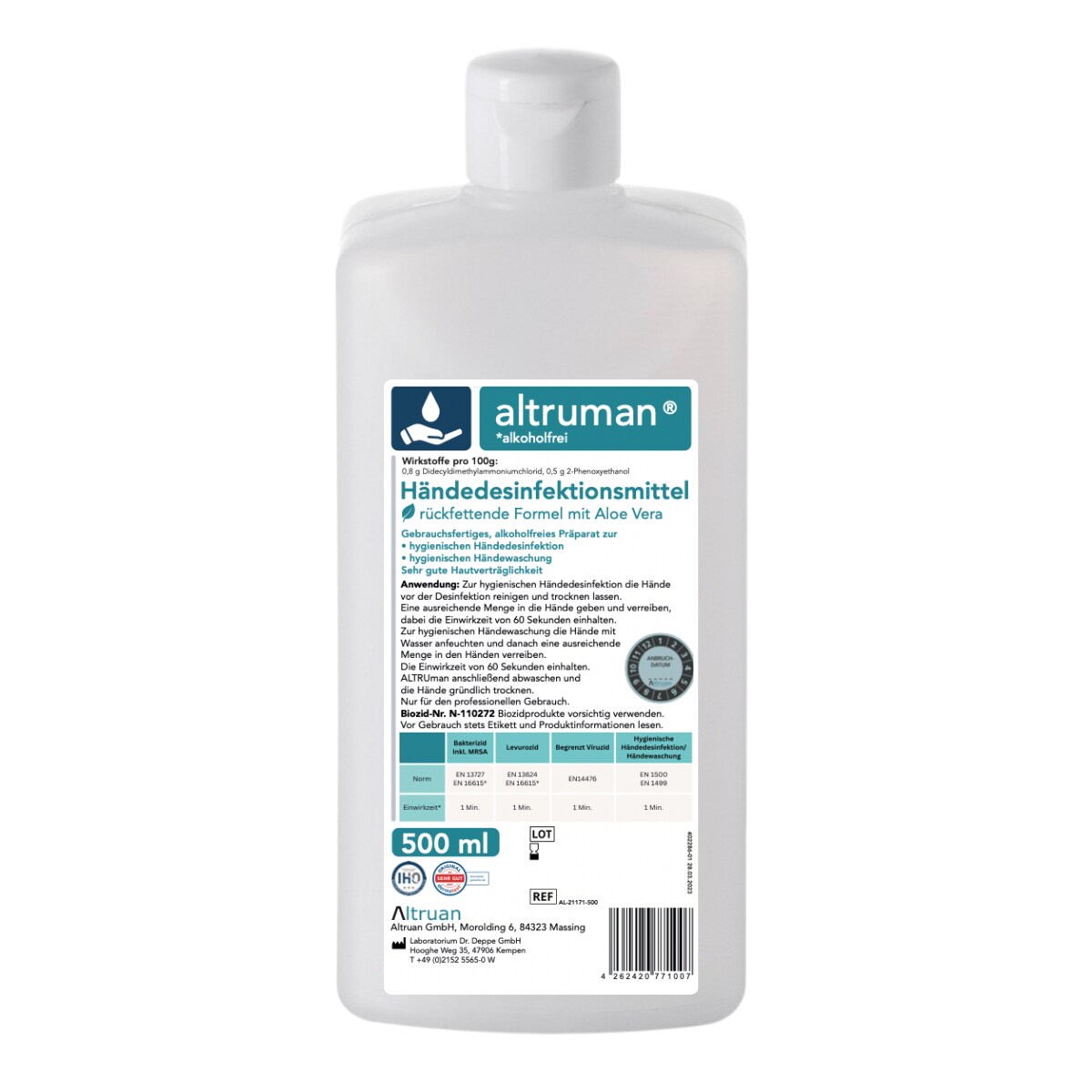 Altruman® Händedesinfektionsmittel - 500 ml | Flasche (500 ml) Image