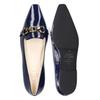 Loafer HENRY STEVENS "Madison HVL", Damen, Gr. 40, blau (dunkelblau), Leder, elegant, Schuhe, Damen Slipper elegant handgefertigt, Lederschuh