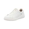 Sneaker RIEKER "Rieker Sneaker Glattleder", Damen, Gr. 41, weiß, Glattleder, casual, Schuhe