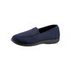 Hausschuh, Damen, Gr. 40, blau (marine), Textil, Schuhe Slipper Hausschuh