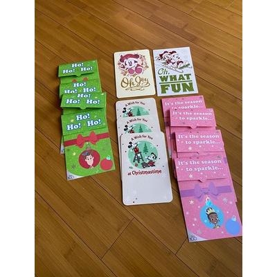 Disney Party Supplies | 13x American Greetings Disney Christmas Xmas Greeting Cards - New | Color: White | Size: Os
