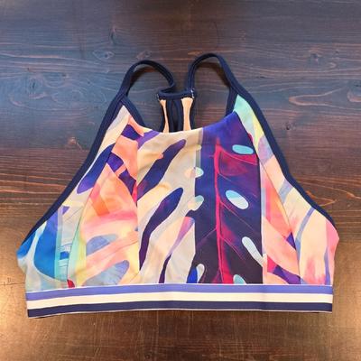 Athleta Swim | Athleta Girl Colorful Patterned Bikini Top | Color: Blue/Purple | Size: Xlg