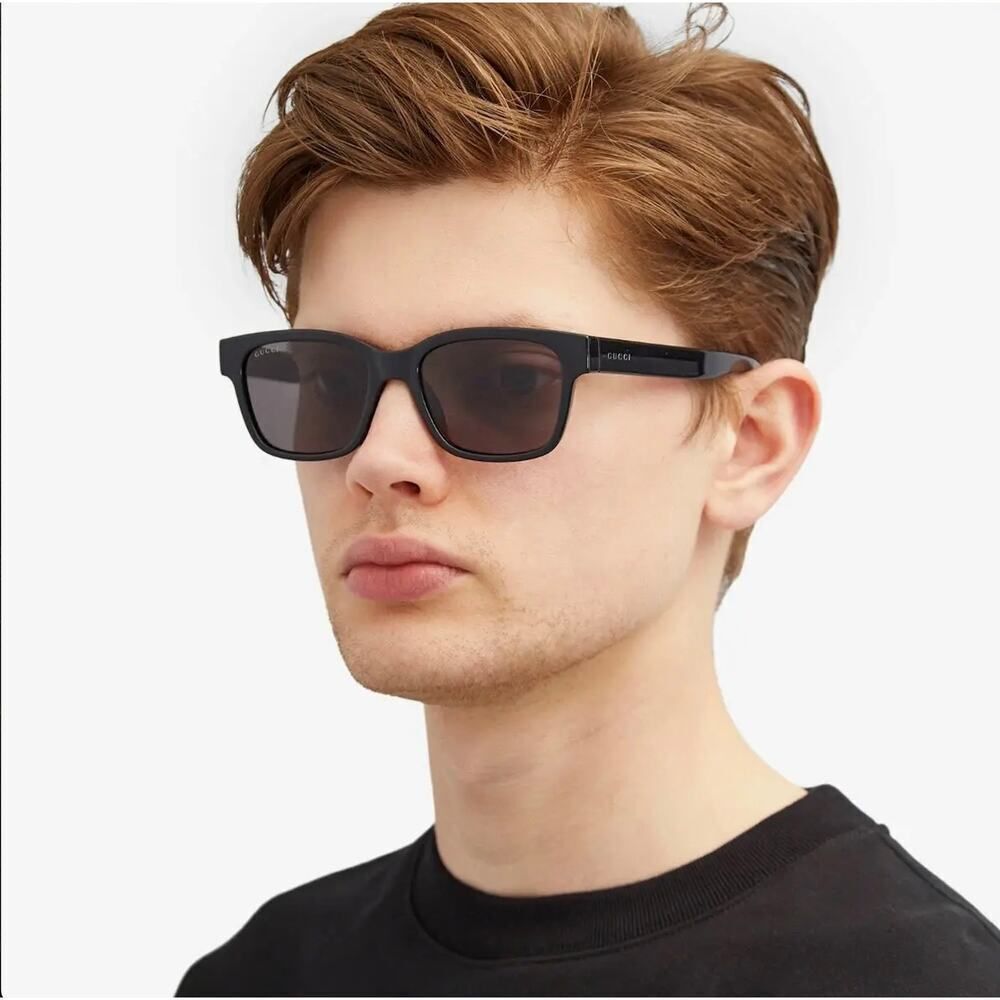 Gucci Accessories | Brand New Gucci Sunglasses Gg1716s 001 Black Grey Unisex Classic | Color: Black/Gray | Size: 54-20-145