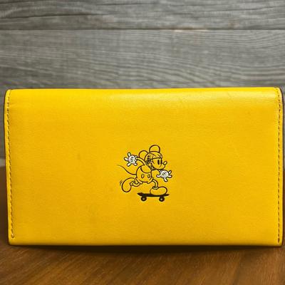 Coach Bags | Authentic Coach X Mickey Credit Card & Phone Holder*, Limited Edition Release | Color: Gold/Tan | Size: Os