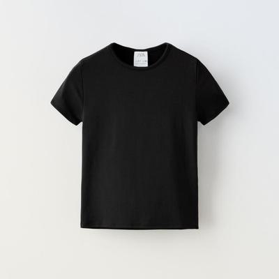 Zara Shirts & Tops | Zara Kids Basic Polyamide T-Shirt | Color: Black | Size: 11-12 Y