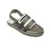 Sandale QUIKSILVER "After Session Mule", Gr. 13(46), braun, Obermaterial: Textil, Leder, Reißverschluss u2013 Futter: Textil u2013 Laufsohle: Gummi, Schuhe